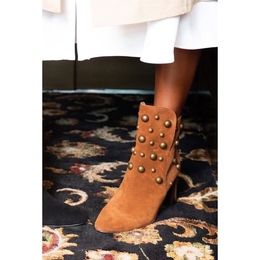 Cecelia New York Brace Stud Bootie in Cognac Sz. 8.5 - Picture 2 of 12